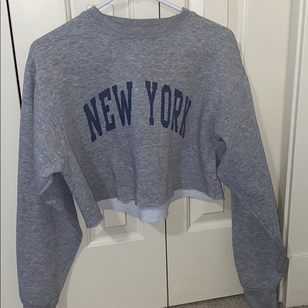 New York Cropped Crewneck